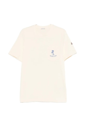 Moncler pocket graphic T-shirt - Yellow