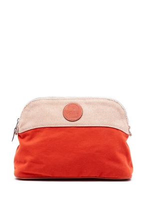 Hermès Pre-Owned 2000-2020 Toile Bolide Trousse De Voyage PM pouch - Orange