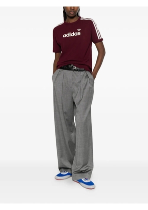 adidas striped T-shirt - Red