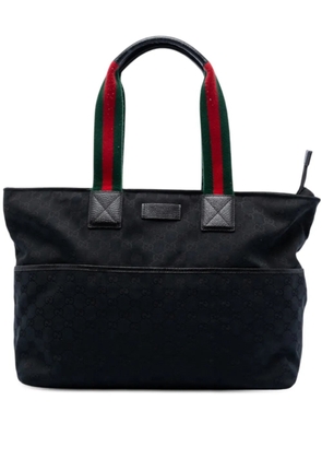 Gucci Pre-Owned 2016-2026 GG Canvas Web tote bag - Black