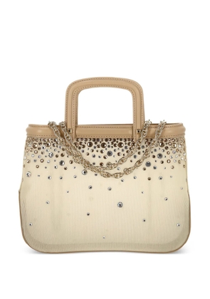 Rodo embellished chain tote bag - Neutrals
