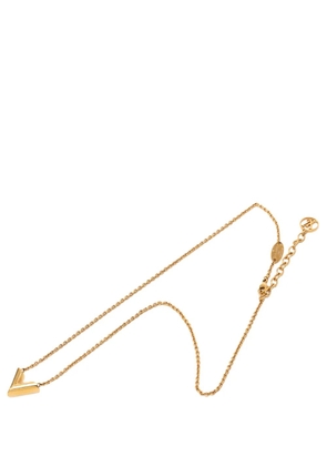 Louis Vuitton Pre-Owned 2021 Gold Plated Essential V Necklace costume necklace