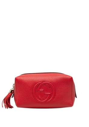 Gucci Pre-Owned 2000-2015 Leather Soho Cosmetic pouch - Red