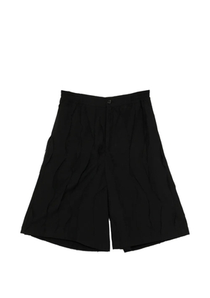 SONGZIO button pleated shorts - Black