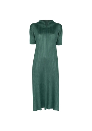 Pleats Please Issey Miyake March pleated midi dress - Green