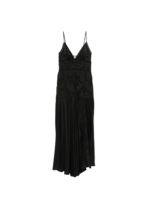 ERMANNO FIRENZE floral-details maxi dress - Black