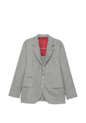 Brunello Cucinelli houndstooth blazer - Black