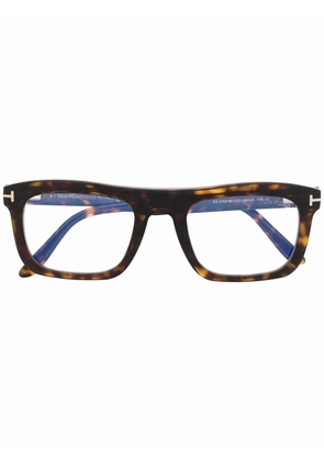 TOM FORD Eyewear tortoiseshell-frame glasses - Brown