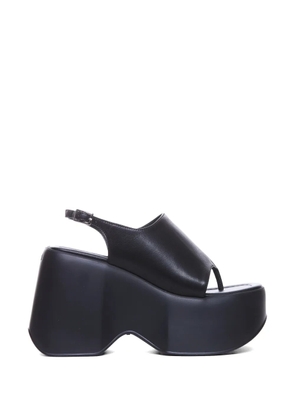 Vic Matie platform buckle heeled sandals - Black
