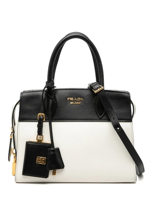 Prada Pre-Owned 2010-2026 Saffiano And City Calf Esplanade satchel - Black