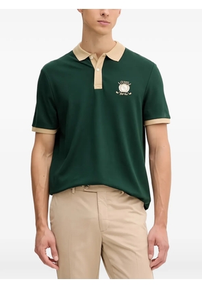 GUESS USA logo-embroidered polo shirt - Green