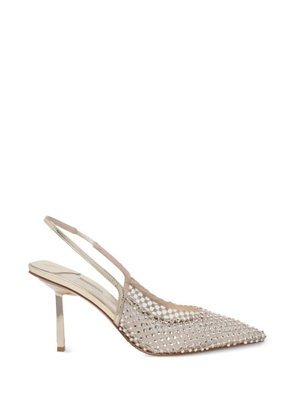 Le Silla Gilda pointed heeled pumps - Silver