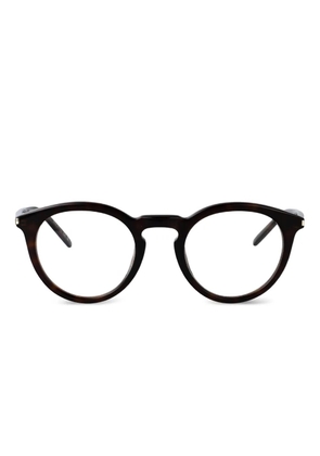 Saint Laurent Eyewear round-frame glasses - Brown