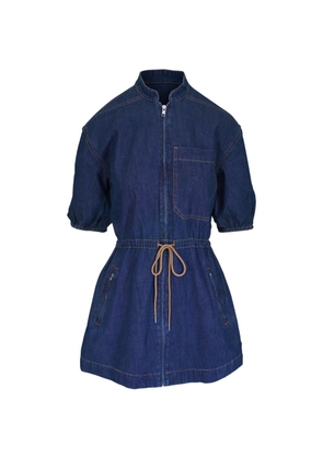 Veronica Beard Akerman zip mini dress - Blue