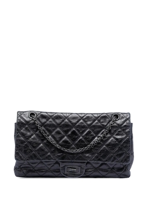CHANEL Pre-Owned 2008-2009 Quilted Aged Calfskin So Black Reissue 2.55 Double Flap 227 shoulder bag