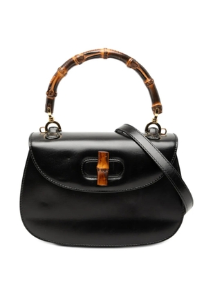 Gucci Pre-Owned 20th Century Small Calfskin Bamboo Night satchel - Black