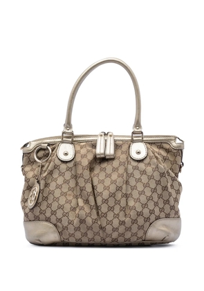 Gucci Pre-Owned 2016-2025 GG Canvas Sukey satchel - Gold