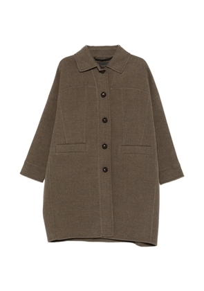 Max Mara Apotema pocket button coat - Brown