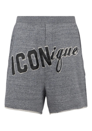 DSQUARED2 embroidered shorts - Grey