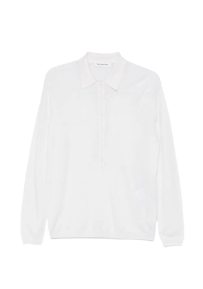 The Frankie Shop Tala long-sleeve polo shirt - White