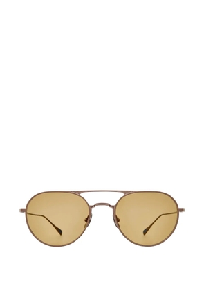 Garrett Leight Benny J pilot-frame sunglasses - Brown