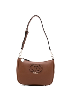 GUESS USA Isola logo-plaque shoulder bag - Brown