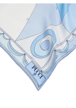PUCCI Occhi print silk scarf - Blue