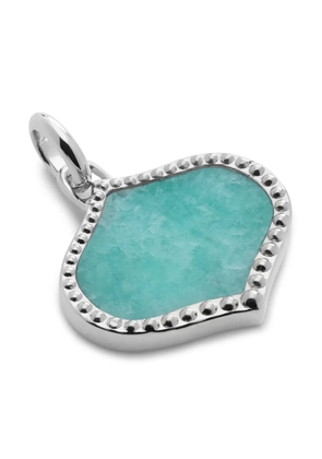 Monica Vinader Lotus amazonite pendant charm - Silver