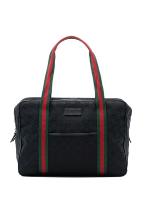 Gucci Pre-Owned 2016-2025 GG Canvas Web business bag - Black