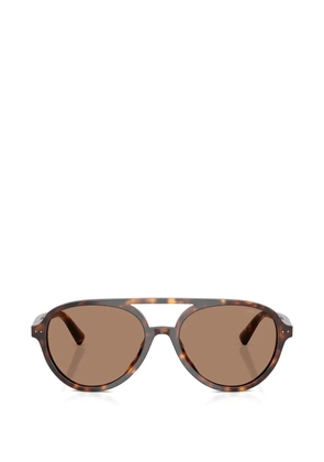 Jimmy Choo browline-frame sunglasses - Brown