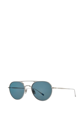 Garrett Leight Benny J pilot-frame sunglasses - Silver