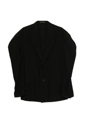 Yohji Yamamoto button-up blazer - Black
