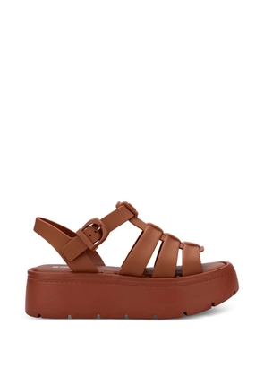 Melissa Up platform buckle sandals - Brown