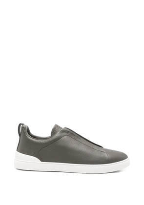 Zegna Triple Stitch round-toe sneakers - Grey