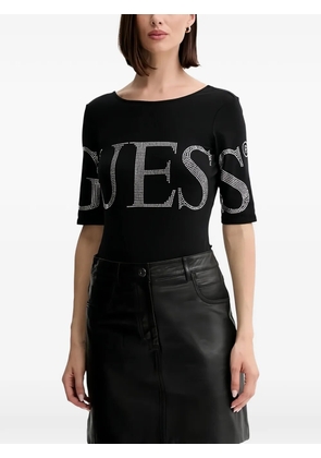 GUESS USA embellished logo bodysuit - Black