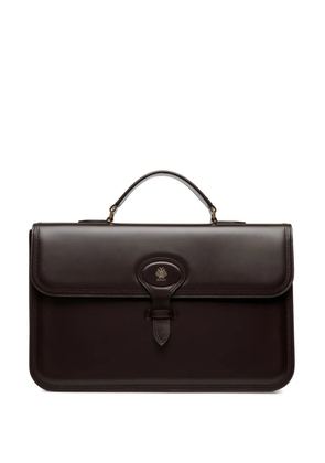 Bally logo briefcase - Brown