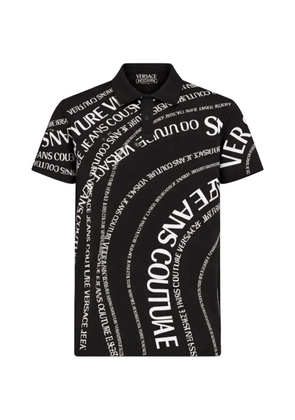Versace Jeans Couture printed polo shirt - Black
