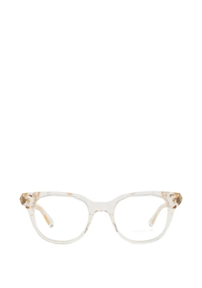 Yohji Yamamoto round-frame glasses - Neutrals