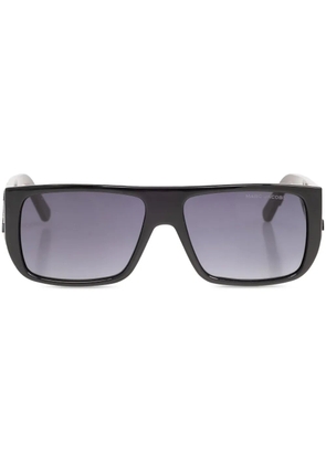 Marc Jacobs Eyewear logo-embossed rectangle-frame sunglasses - Black