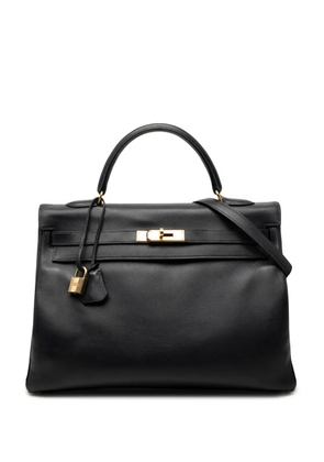 Hermès Pre-Owned 1999 Gulliver Kelly Retourne 35 satchel - Black
