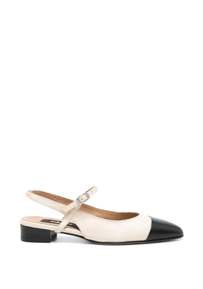 Carel Paris Oceano slingback toe ballet sandals - Neutrals