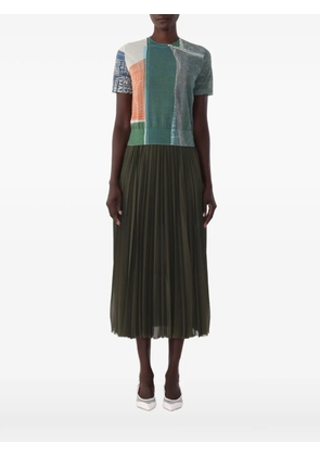 Jason Wu Collection x Robert Rauschenberg artwork short-sleeve sweater - Green