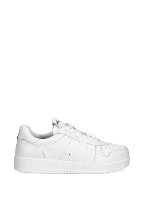 Patrizia Pepe perforated leather sneakers - White
