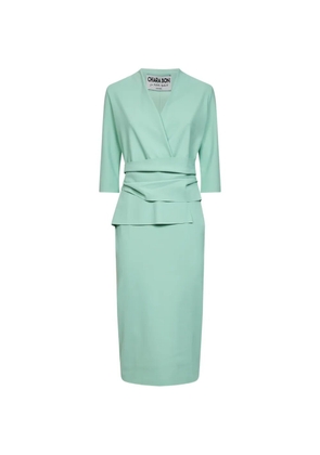 CHIARA BONI La Petite Robe wrap-detail midi dress - Green
