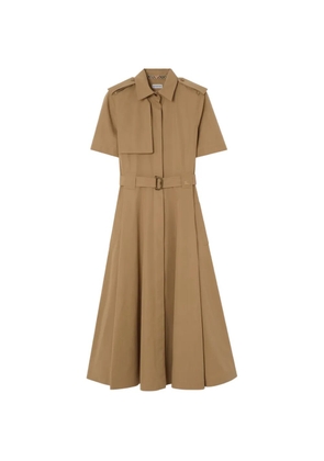 Burberry cotton poplin shirt dress - Brown