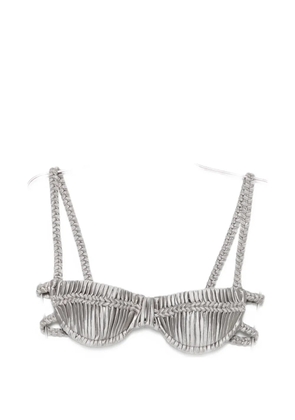 Isa Boulder Hayrose bikini top - Silver