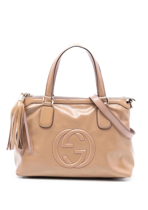 Gucci Pre-Owned 2016-2025 Small Patent Soho Working satchel - Neutrals
