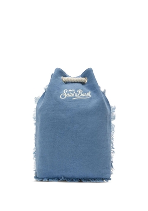 MC2 Saint Barth Boat fringed drawstring backpack - Blue