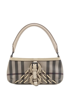 Burberry Pre-Owned 2000-2017 Smoke Check Coated Canvas shoulder bag - Neutrals