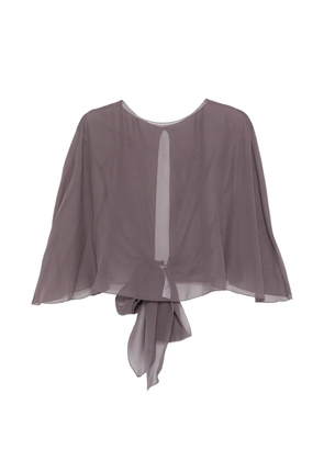 Antonelli Christian tie-knot cape - Purple